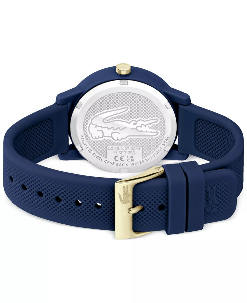 Kadın L.12.12 Navy Silikon Kordonlu Saat 36mm Navy - 3