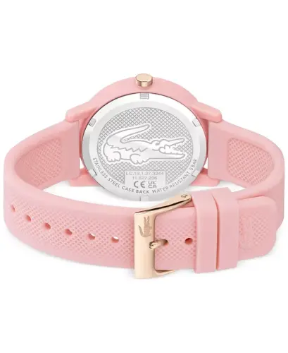Women's L.12.12 Pink Silicone Strap Watch 36mm-Pink - 3
