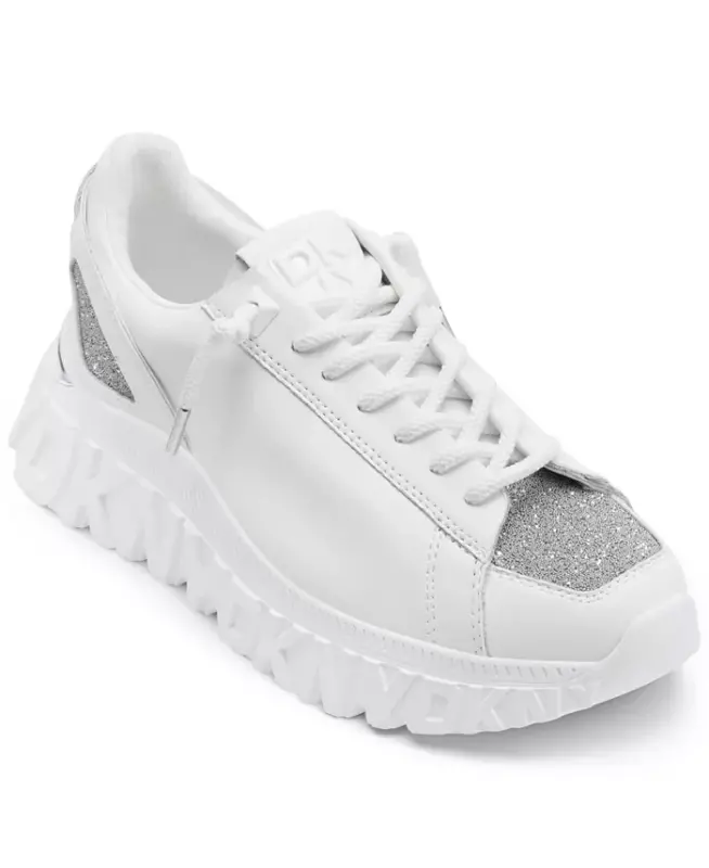 Women's LaCamp Glitter Sneakers - White - 1