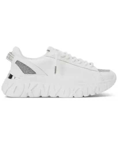 Women's LaCamp Glitter Sneakers - White - DKNY (1)