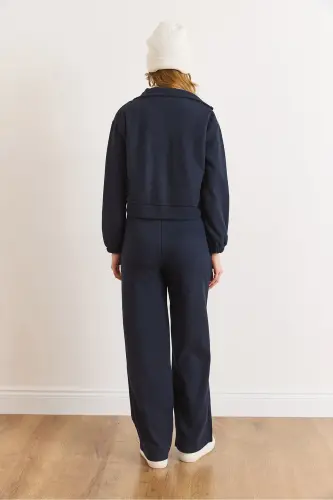 Kadın Lacivert Alt Üst Polo Yaka Selanik Takım TKM-19000324-Lacivert - 4