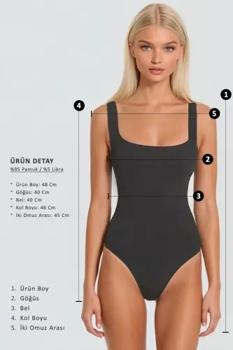 Kadın Lacivert Yarım Balıkçı Yaka Out Cut Kesimli Boncuk İşlemeli Bluz ALC-X11249 - LACİVERT - 6