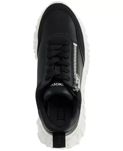 Women's Lakelyn Zip Platform Sneakers - Black - 4