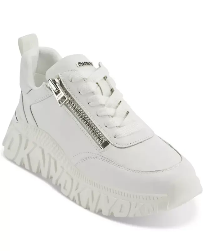 Women's Lakelyn Zip Platform Sneakers - White - 1