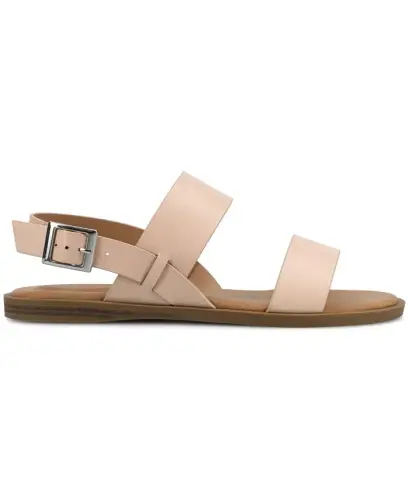 Women's Lavine Double Strap Flat Sandals-Blush - JOURNEE COLLECTION (1)