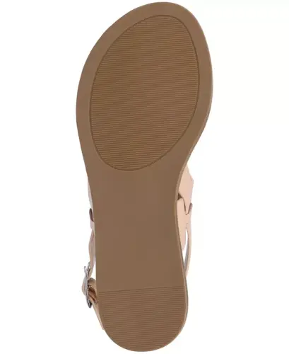 Women's Lavine Medium and Wide Width Multi Strap Flat Sandals - Blush - 5