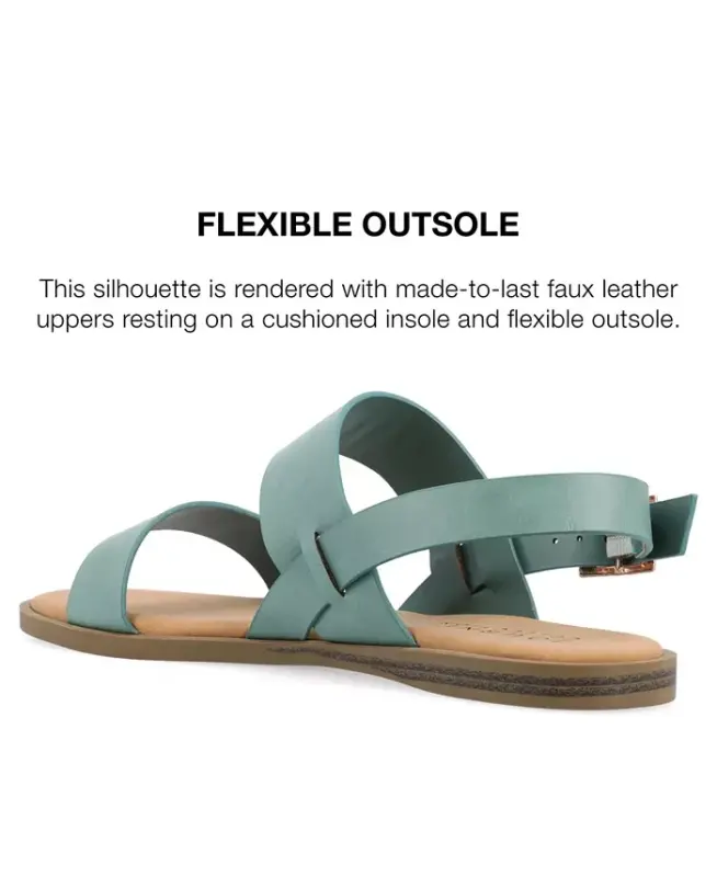 Women's Lavine Double Strap Flat Sandals - 10
