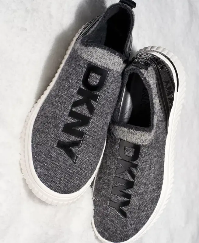 Women's Leighton Slip-On Sneakers - Black/light grey - 6