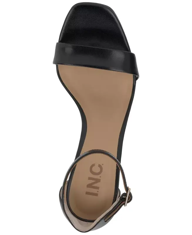 Women's Lexini Two-Piece Sandals, Created for Modazone-Black Leather - 4