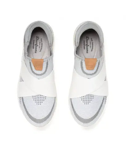 Women's Livie X Strap Knit Trainer Sneaker - Light grey - 3