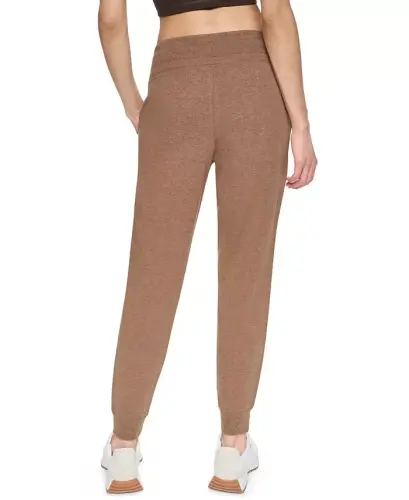 Women's Logo-Drawstring High-Rise Joggers - Caramel Hthr/silver - DKNY SPORT (1)