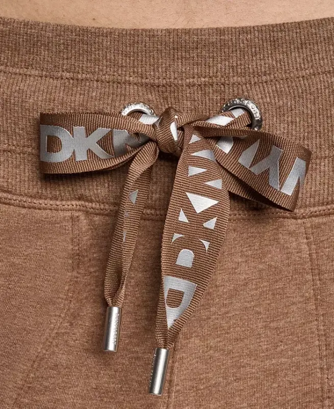 Women's Logo-Drawstring High-Rise Joggers - Caramel Hthr/silver - 5