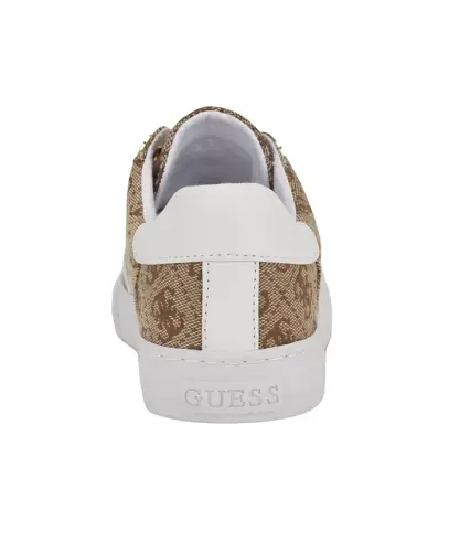 Women's Loven Low Profile Lace-Up Sneakers - Medium Brown Logo - 3