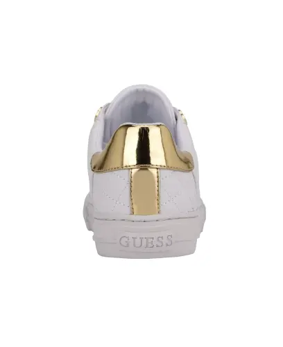 Women's Loven Low Profile Lace-Up Sneakers - White Quilted - 6