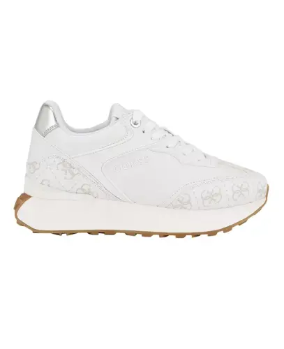 Women's Luchia Fashion Forward Chunky Bottom Sneakers-White Multi - Manmade - GUESS (1)