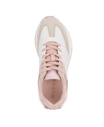 Women's Luchia Fashion Forward Chunky Bottom Sneakers - White/Pink - 4