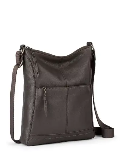 Women's Lucia Leather Crossbody Bag - Slate - 2