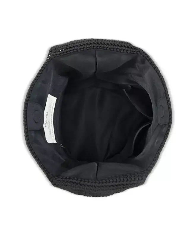 Women's Lucia Leather Crossbody Bag - Jet Black - 3