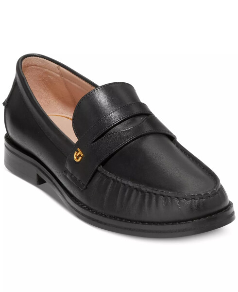 Kadın Lüks Pinch Penny Loafer Siyah Deri - 1