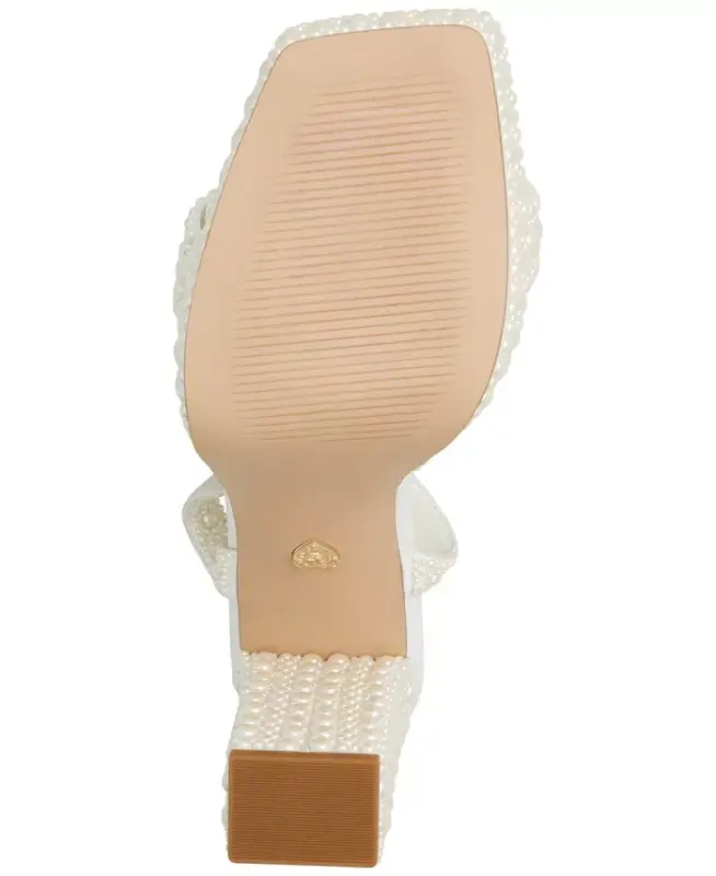 Kadın Lulu İnci İki Parça Platformlu Elbise Sandalet-Beyaz Karışık - 5