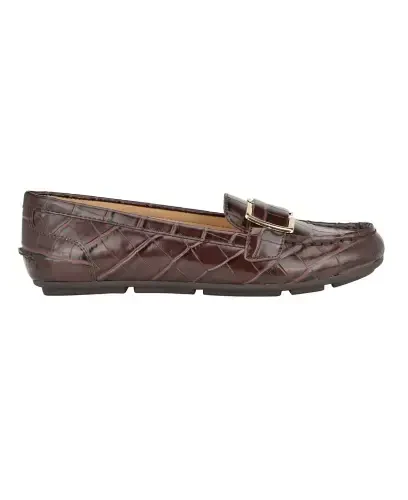 Women's Lydia Slip-On Loafers-Dark Brown - Calvin Klein (1)