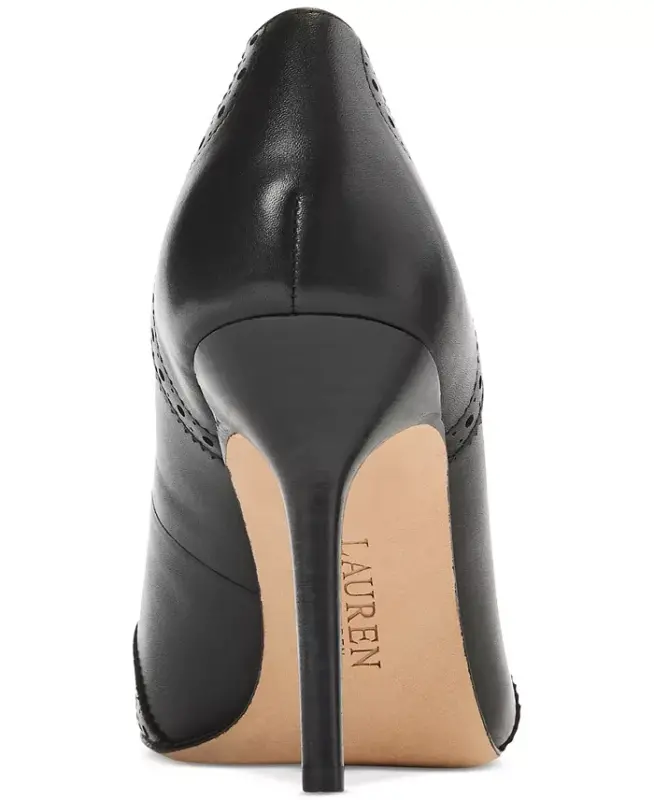 Women's Lynden Pointed Pumps - Black Leather - 3