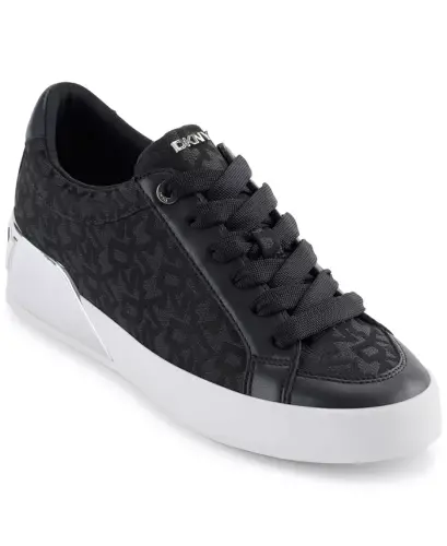 Women's Maben Lace-Up Sneakers - Black - 1