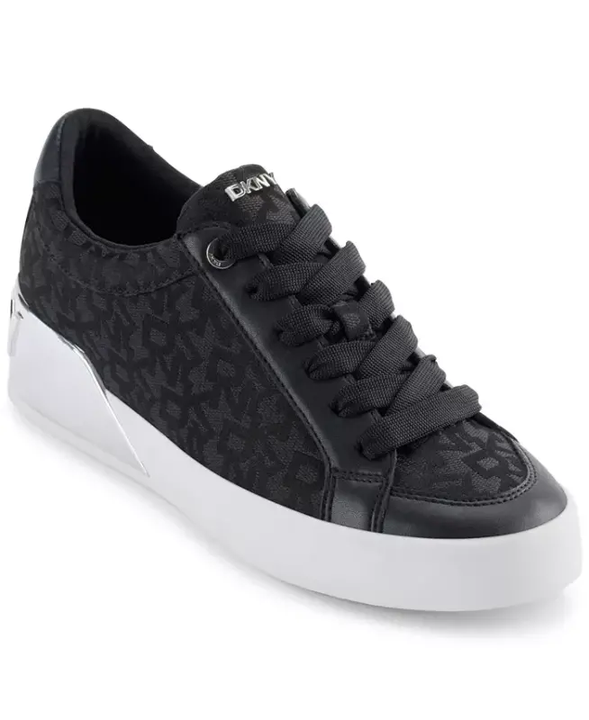 Women's Maben Lace-Up Sneakers - Black - 1