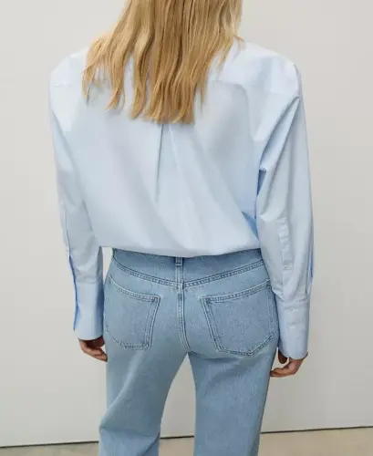 Women's Matilda Medium-Rise Straight-Fit Jeans - Light Blue - 5