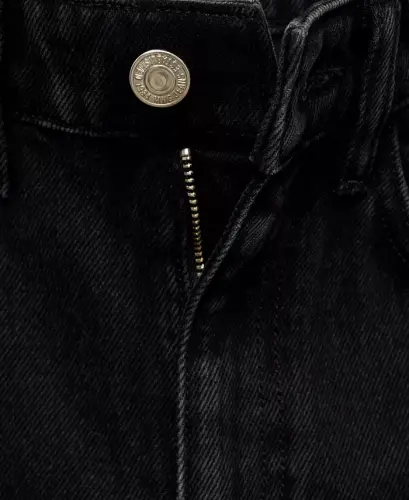 Women's Matilda Medium-Rise Straight-Fit Jeans - Black denim - 4