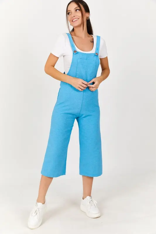 Kadın Mavi Bahçıvan Tulum ARM-20K001117-Mavi - 3