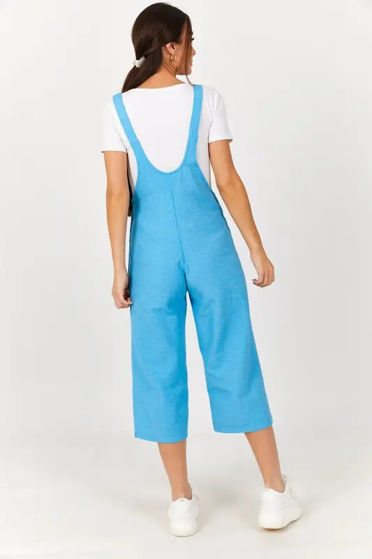 Kadın Mavi Bahçıvan Tulum ARM-20K001117-Mavi - 4