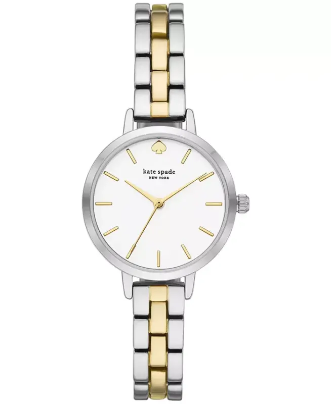 Women's Metro Two-Tone Stainless Steel Bracelet Watch 30mm - Gold - KATE SPADE NEW YORK