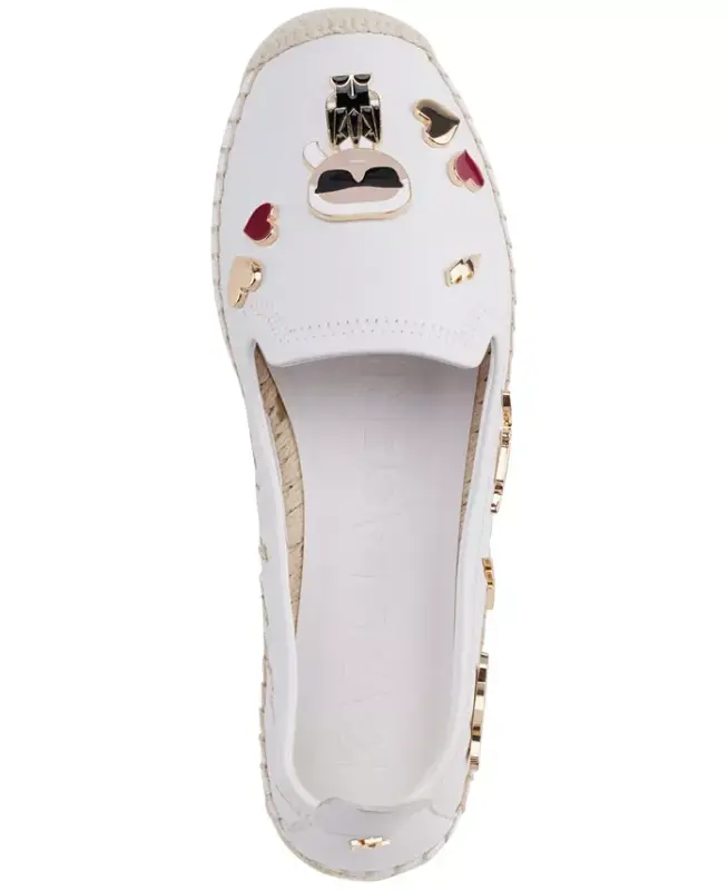 Women's Michaela Embellished Slip-On Espadrille Flats - Bright White - 4