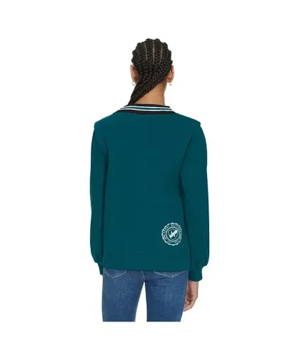Women's Midnight Green Philadelphia Eagles Alice V-Neck Pullover Sweatshirt - Green - TOMMY HILFIGER (1)