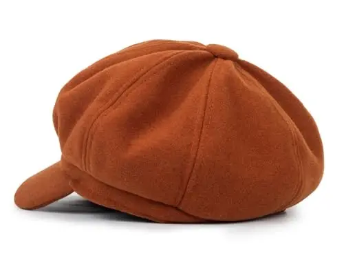 Women Fashion-Newsboy-Cap Baker-Boy-Hat Fall Winter Beret Hats for Ladies - 3