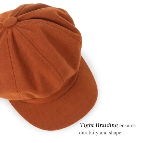Women Fashion-Newsboy-Cap Baker-Boy-Hat Fall Winter Beret Hats for Ladies - 5