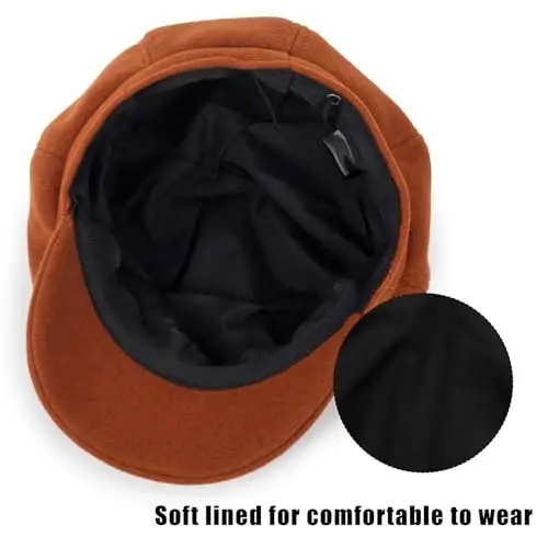 Women Fashion-Newsboy-Cap Baker-Boy-Hat Fall Winter Beret Hats for Ladies - 6