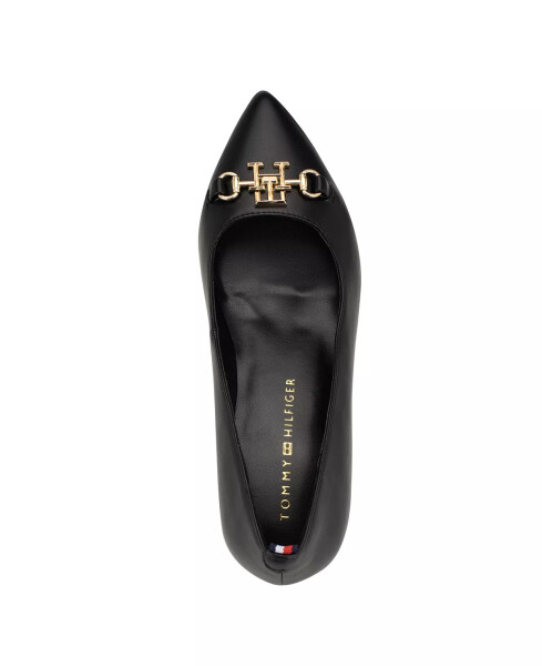 Women's Nanya Block Heel Classic Pumps-Black - 4