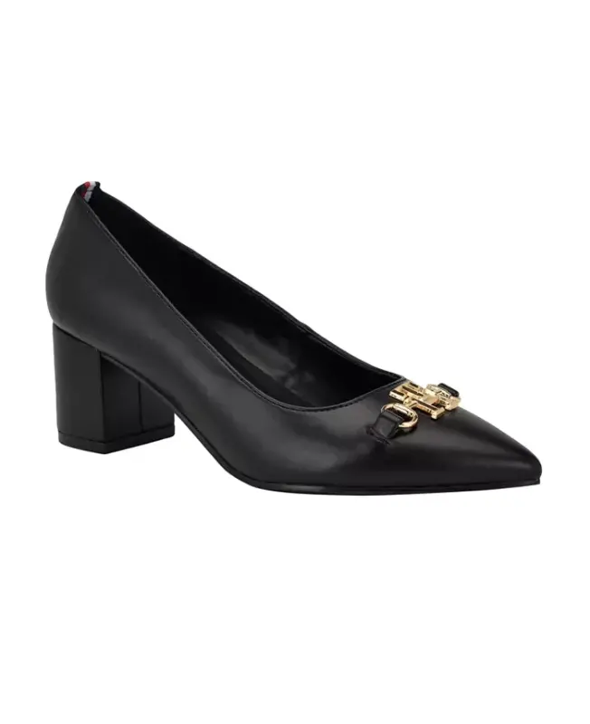 Women's Nanya Block Heel Classic Pumps - Black - 1
