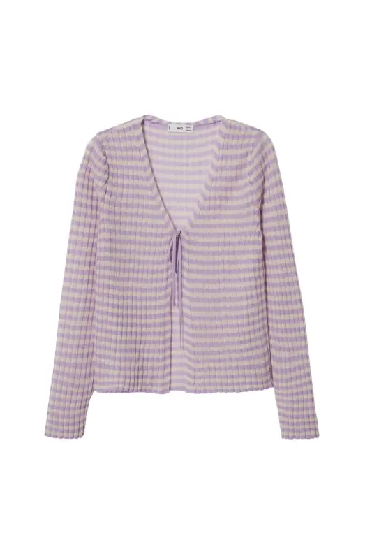 Kadın Natürel Hırka-Pembe - 4