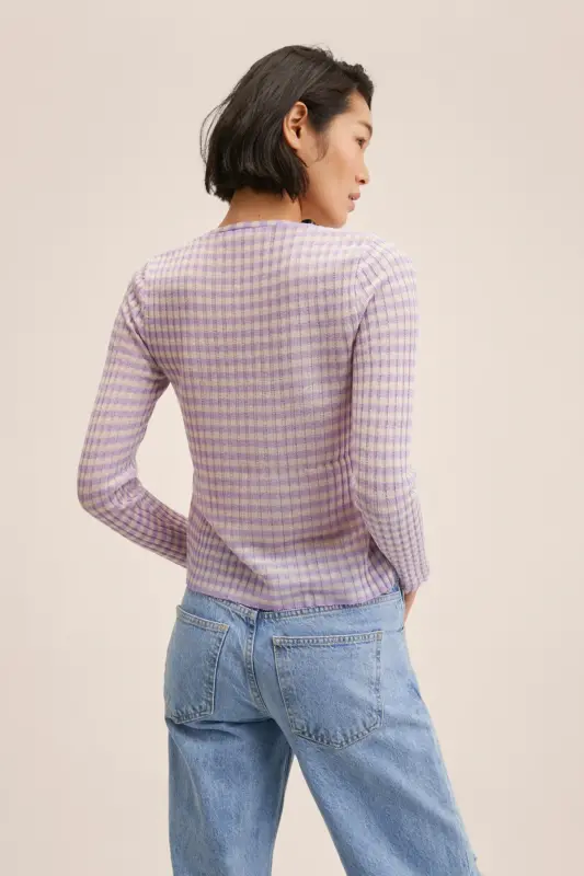 Kadın Natürel Hırka-Pembe - 11