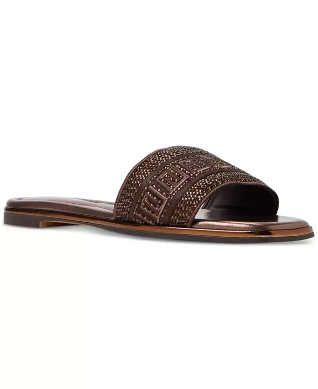 Women's Oceania Embroidered Slide Flat Sandals - ALDO