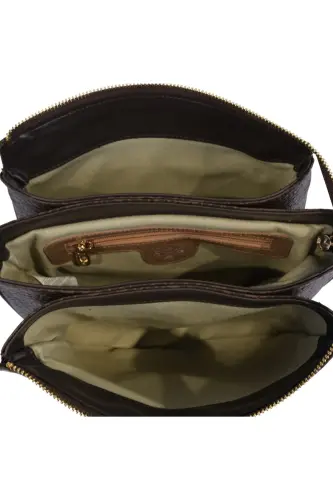 KADIN OMUZ ÇANTASI 101010042-Kahverengi - 8