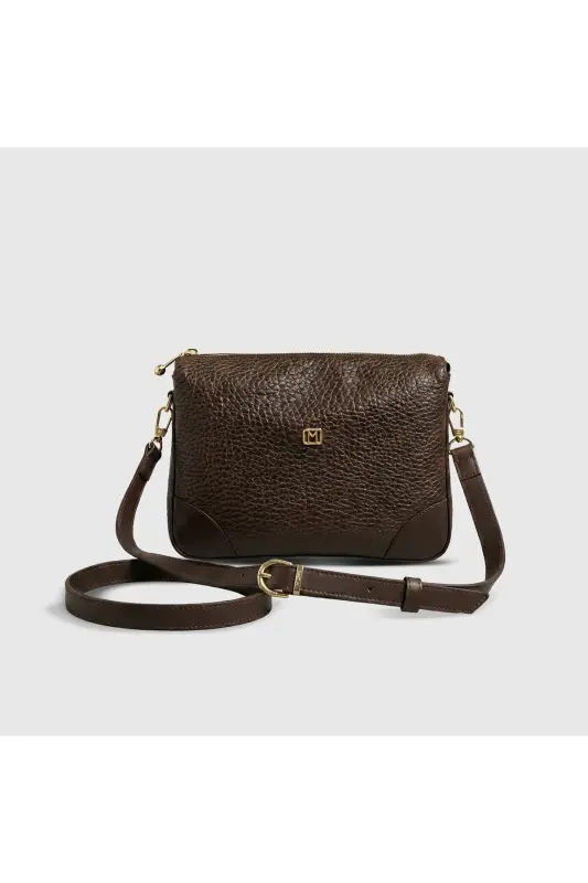 Kadın Omuz Çantası 101010043-Kahverengi - MATMAZEL