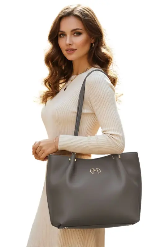 KADIN OMUZ ÇANTASI 101010103-K. Gri - MATMAZEL