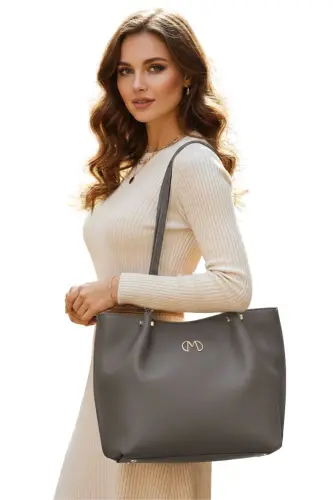 KADIN OMUZ ÇANTASI 101010103-K. Gri - MATMAZEL (1)