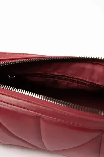 Kadın Omuz Çantası-Bordo - 5