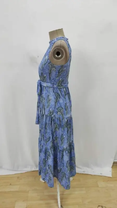 Kadın Omuzlardan Açık Boyundan Geçmeli Desenli Süprem Bluz - 7