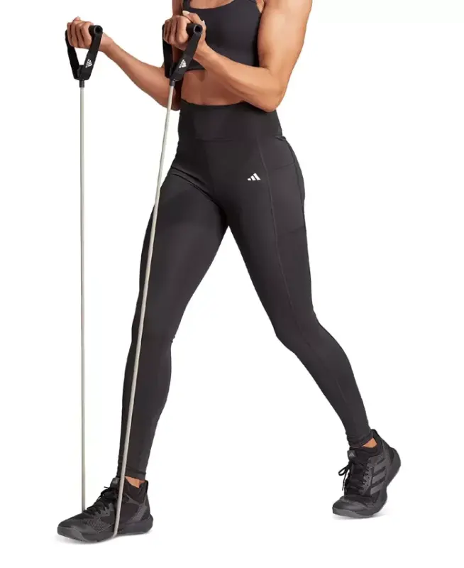 Women's Optime Moisture-Wicking Full-Length Leggings-Black - ADIDAS